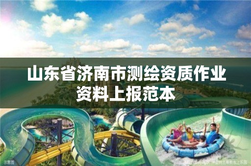 山东省济南市测绘资质作业资料上报范本