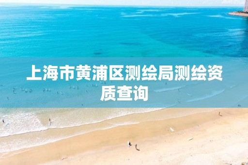 上海市黄浦区测绘局测绘资质查询