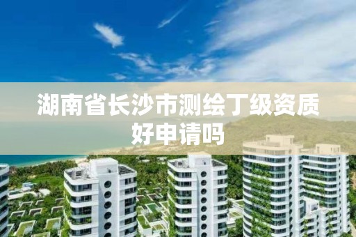 湖南省长沙市测绘丁级资质好申请吗