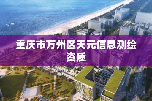 重庆市万州区天元信息测绘资质