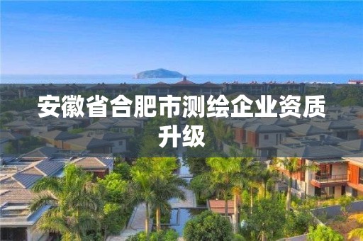 安徽省合肥市测绘企业资质升级