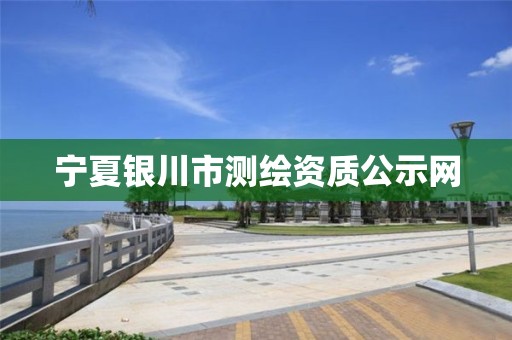 宁夏银川市测绘资质公示网