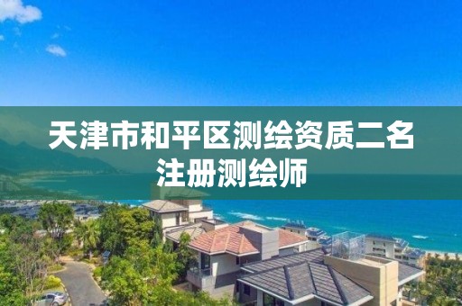 天津市和平区测绘资质二名注册测绘师