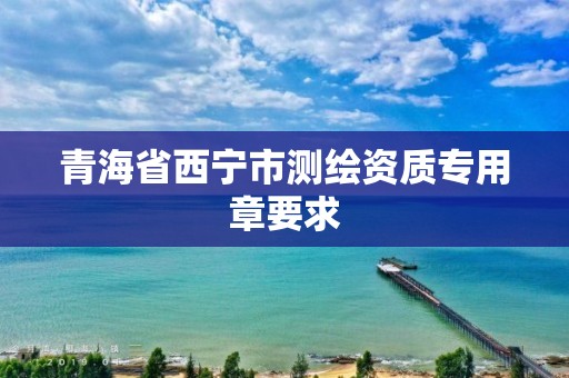 青海省西宁市测绘资质专用章要求