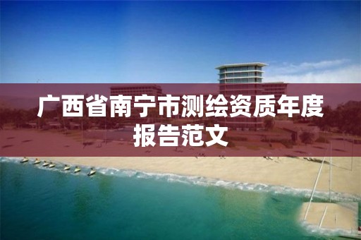 广西省南宁市测绘资质年度报告范文