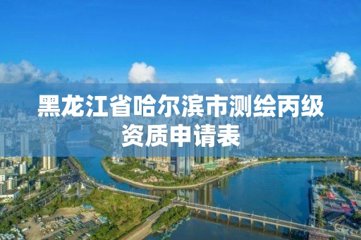 黑龙江省哈尔滨市测绘丙级资质申请表