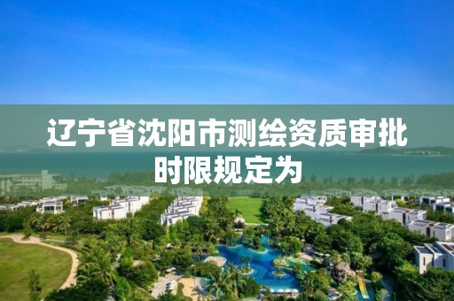 辽宁省沈阳市测绘资质审批时限规定为