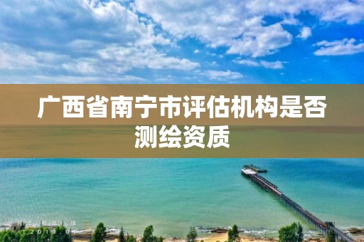 广西省南宁市评估机构是否测绘资质