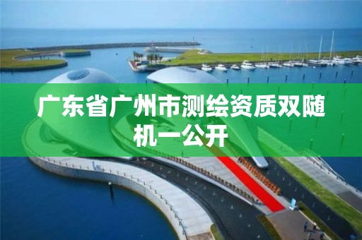 广东省广州市测绘资质双随机一公开