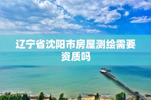 辽宁省沈阳市房屋测绘需要资质吗