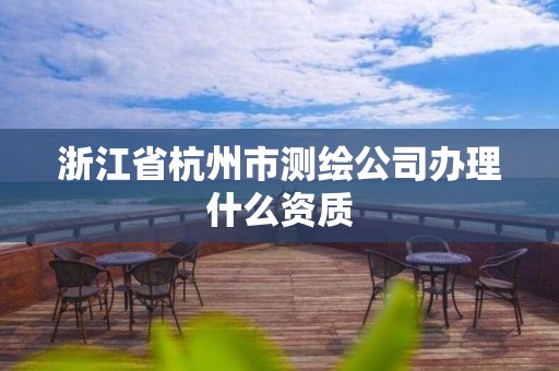 浙江省杭州市测绘公司办理什么资质