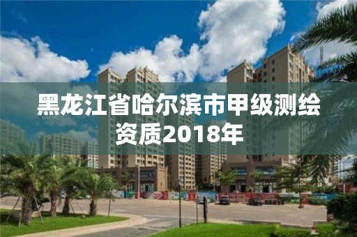 黑龙江省哈尔滨市甲级测绘资质2018年