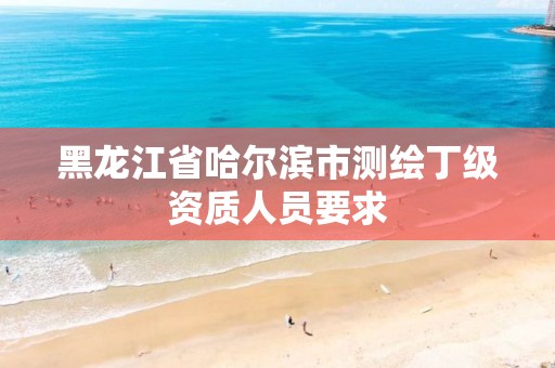 黑龙江省哈尔滨市测绘丁级资质人员要求