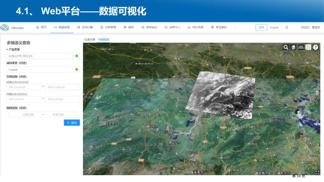 GeoCube: 面向大规模分析的多源对地观测时空立方体