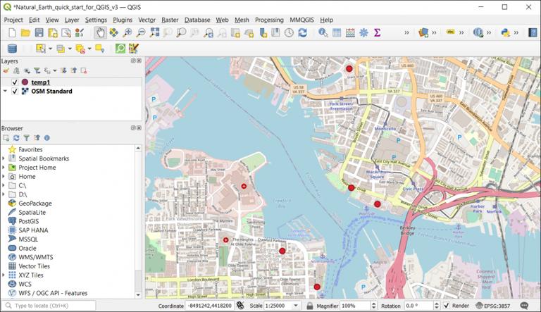 QGIS 地理编码：将地址转换为点