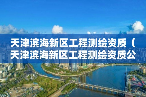 天津滨海新区工程测绘资质（天津滨海新区工程测绘资质公司）