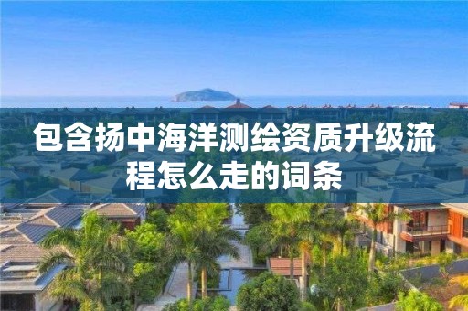 包含扬中海洋测绘资质升级流程怎么走的词条