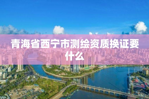 青海省西宁市测绘资质换证要什么