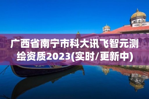 广西省南宁市科大讯飞智元测绘资质2023(实时/更新中)