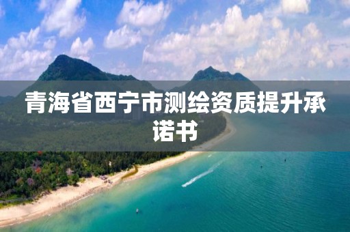 青海省西宁市测绘资质提升承诺书