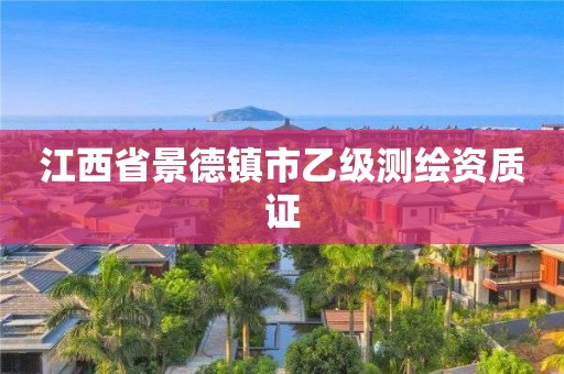 江西省景德镇市乙级测绘资质证