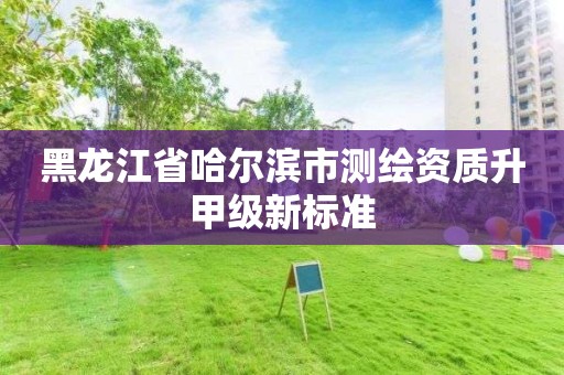 黑龙江省哈尔滨市测绘资质升甲级新标准