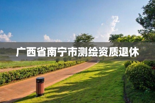 广西省南宁市测绘资质退休