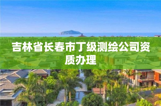 吉林省长春市丁级测绘公司资质办理