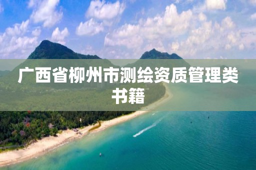 广西省柳州市测绘资质管理类书籍