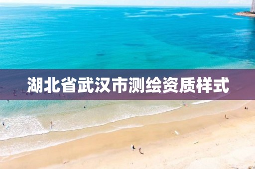 湖北省武汉市测绘资质样式