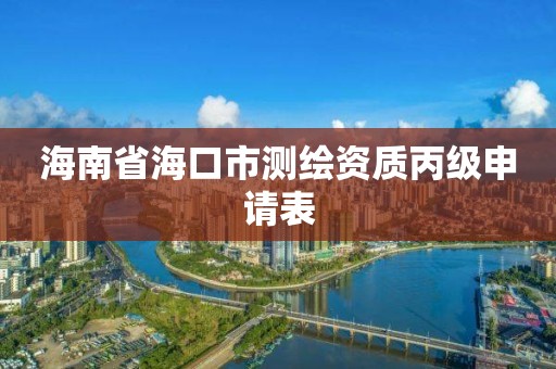 海南省海口市测绘资质丙级申请表