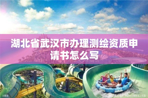 湖北省武汉市办理测绘资质申请书怎么写