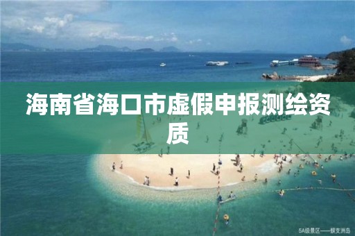 海南省海口市虚假申报测绘资质