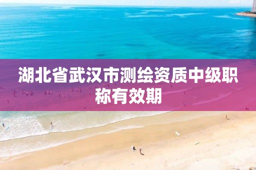 湖北省武汉市测绘资质中级职称有效期