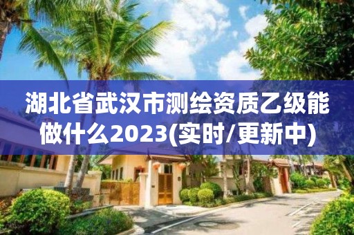 湖北省武汉市测绘资质乙级能做什么2023(实时/更新中)