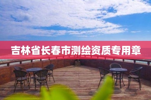 吉林省长春市测绘资质专用章