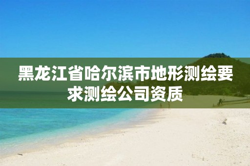 黑龙江省哈尔滨市地形测绘要求测绘公司资质