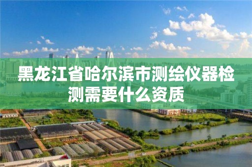 黑龙江省哈尔滨市测绘仪器检测需要什么资质