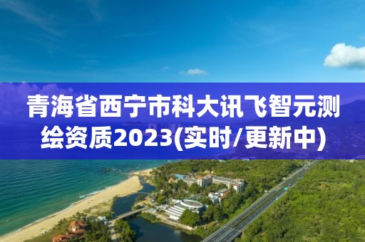 青海省西宁市科大讯飞智元测绘资质2023(实时/更新中)