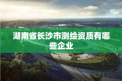 湖南省长沙市测绘资质有哪些企业