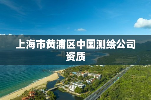 上海市黄浦区中国测绘公司资质