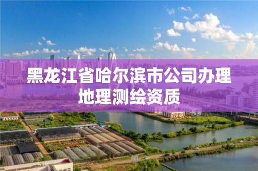 黑龙江省哈尔滨市公司办理地理测绘资质