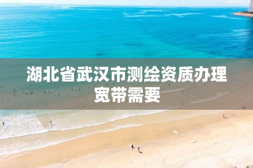 湖北省武汉市测绘资质办理宽带需要