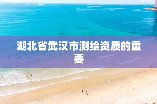 湖北省武汉市测绘资质的重要