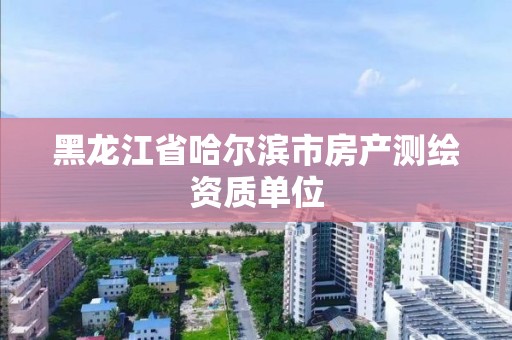 黑龙江省哈尔滨市房产测绘资质单位