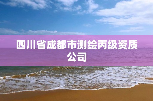 四川省成都市测绘丙级资质公司