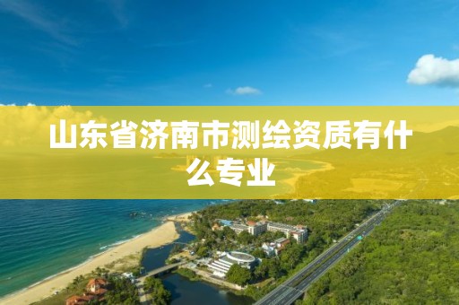 山东省济南市测绘资质有什么专业