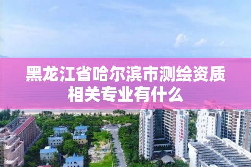 黑龙江省哈尔滨市测绘资质相关专业有什么