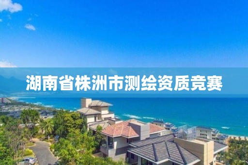 湖南省株洲市测绘资质竞赛