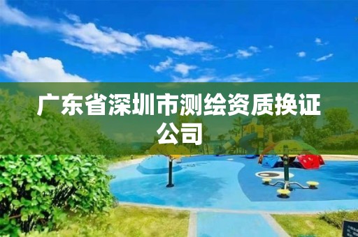 广东省深圳市测绘资质换证公司